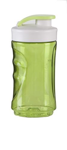Láhev na smoothie transparentní zelená 300 ml - DOMO DO436BL-BK_(1)
